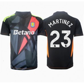 Aston Villa Emiliano Martinez #23 Målmand Replika Udebanetrøje 2024-25 Kortærmet